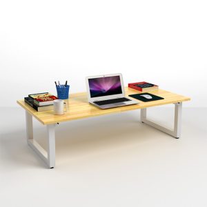 Bàn bệt làm việc TP-BLV08 chân trắng