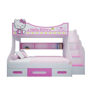 Giường Hello Kitty 2 tầng TP-GT04 (trên 1m/ dưới 1m2/ dưới 1m4)