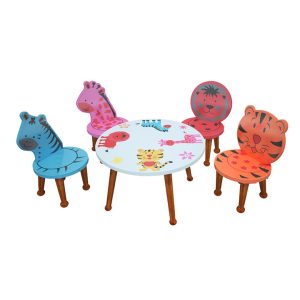 Bộ bàn ghế mầm non hình thú rừng TP-BMN02