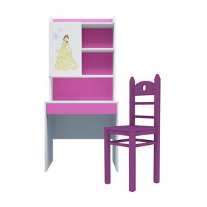 Bộ bàn học có giá sách hình công chúa TP-BGTE07 80cm