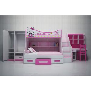 Bộ phòng ngủ giường tầng Hello Kitty TP-BNTTE02