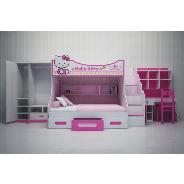 Bộ phòng ngủ giường tầng Hello Kitty TP-BNTTE02