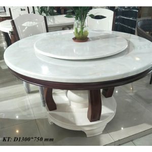 Bộ bàn ăn tròn đá nhập khẩu TP-BBA01
