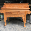 Bàn Thờ Gia Tiên Gỗ Gõ Đỏ 2 Tầng Tay Cuốn – Chạm Khắc Tinh Xảo, Bền Đẹp, Chuẩn Phong Thủy