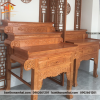 Bàn Thờ Gia Tiên Gỗ Gõ Đỏ 2 Tầng Tay Cuốn – Chạm Khắc Tinh Xảo, Bền Đẹp, Chuẩn Phong Thủy