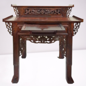 Bàn Thờ Gia Tiên Gỗ Muồng 2 Tầng Cao Cấp – Chạm Khắc Tinh Xảo, Chuẩn Phong Thủy