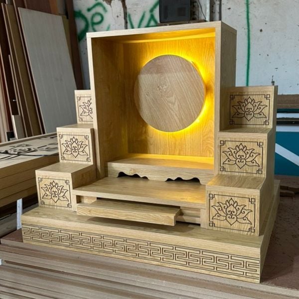 Bàn thờ ông địa gỗ công nghiệp