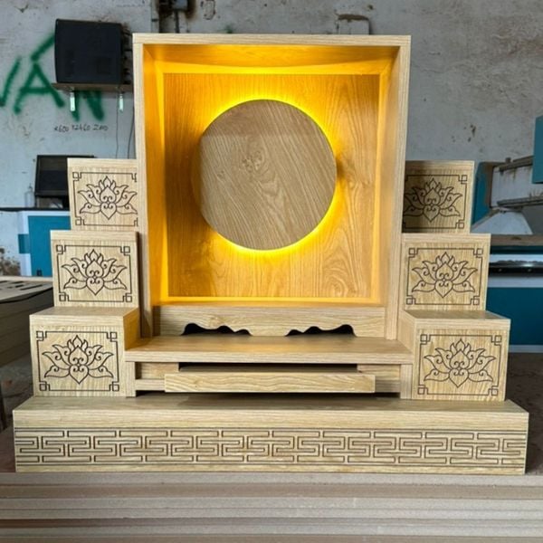 Bàn thờ ông địa gỗ công nghiệp