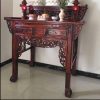 Bàn Thờ Gia Tiên Gỗ Muồng 2 Tầng Cao Cấp – Chạm Khắc Tinh Xảo, Chuẩn Phong Thủy