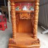 Bàn thờ ông địa gỗ căm xe cột nguyên hộp đèn ODCX01