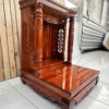 Bàn thờ Thần Tài gỗ gõ đỏ cột trơn 60x60x80 đẹp, bền, chuẩn phong thuỷ