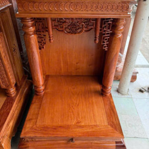 Bàn Thờ Gỗ Chạm Đồng Tiền Cao Cấp – Thu Hút Tài Lộc, Bền Đẹp Theo Thời Gian