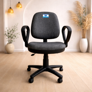 Ghế Xoay Văn Phòng Đệm Vải Cao Cấp – Êm Ái, Thoáng Mát, Có Tay Vịn & Điều Chỉnh Chiều Cao Linh Hoạt